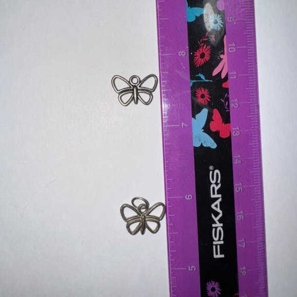 Sterling Silver Small Open Wing Butterfly Pendant - Picture 10 of 16